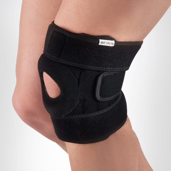 Бандаж компрессионный на коленный сустав с силиконовым кольцом (универсальный) (арт.SO K01)
