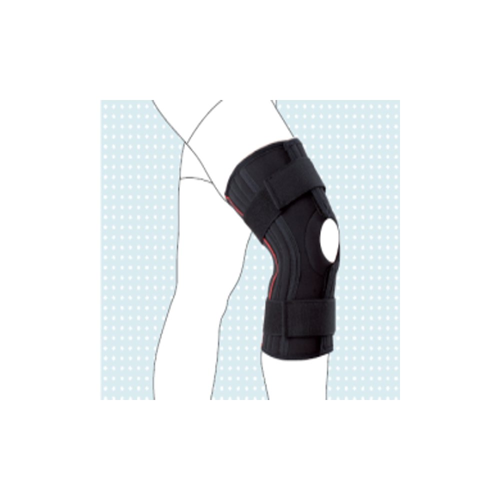 Ортопедический наколенник Genu Carezza с 4-мя боковыми пружинными ребрами жесткости. (арт. 8358-7), XL