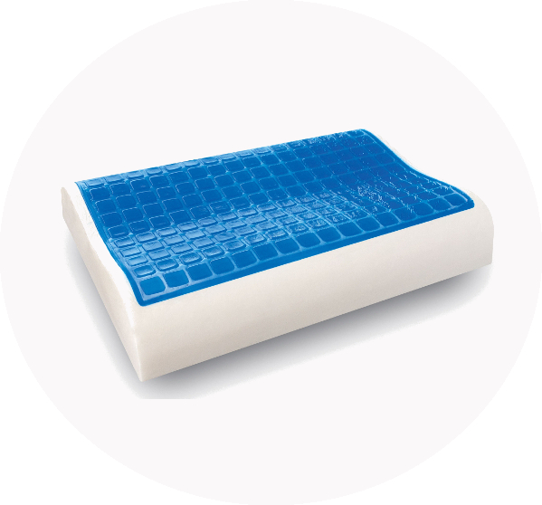 Ортопедическая подушка ViskoLove с эффектом памяти, с AquaJel, который обладает охлаждающим эффектом